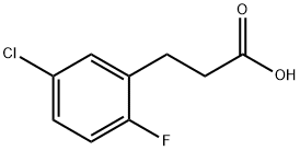 3-(5-Chloro-2-fluoro-phenyl)-propionic acid Struktur