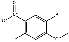 1-Bromo-4-iodo-2-methoxy-5-nitro-benzene Struktur