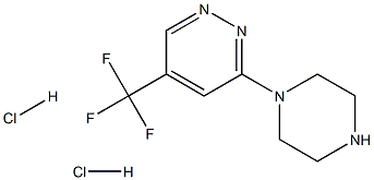 3-(Piperazin-1-yl)-5-(trifluoromethyl)pyridazine dihydrochloride Structure