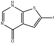 6-iodothieno[2,3-d]pyrimidin-4(3H)-one Struktur