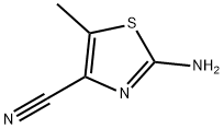 2-Amino-5-methylthiazole-4-carbonitrile Struktur