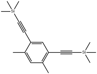 1,5-Dimethyl-2,4-bis[2-(trimethylsilyl)ethynyl]benzene Struktur