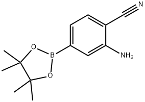 2-Amino-4-(tetramethyl-1,3,2-dioxaborolan-2-yl)benzonitrile Struktur