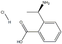 (R)-2-(1-Amino-ethyl)-benzoic acid hydrochloride Struktur