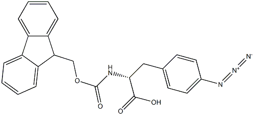 4-Azido-N-Fmoc-D-phenylalanine Struktur