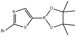 2-bromo-5-(4,4,5,5-tetramethyl-1,3,2-dioxaborolan-2-yl)thiazole Struktur