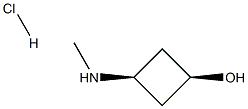 cis-3-(Methylamino)cyclobutanol hydrochloride Struktur