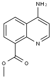 methyl4-aminoquinoline-8-carboxylate hydrochloride Struktur