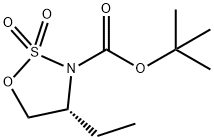 (R)-tert-Butyl 4-ethyl-1,2,3-oxathiazolidine-3-carboxylate 2,2-dioxide Struktur