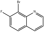 8-bromo-7-fluoroquinoline Struktur