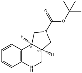 Cis-Tert-Butyl 3,3A,4,5-Tetrahydro-1H-Pyrrolo[3,4-C]Quinoline-2(9Bh)-Carboxylate Struktur