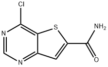 4-chloro-Thieno[3,2-d]pyrimidine-6-carboxamide Struktur