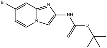 Tert-Butyl (7-Bromoimidazo[1,2-A]Pyridin-2-Yl)Carbamate Struktur