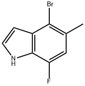 4-Bromo-7-Fluoro-5-Methyl-1H-Indole Struktur