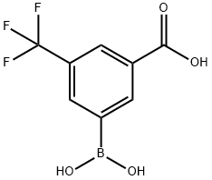 3-Carboxy-5-(trifluoromethyl)phenylboronic acid Struktur