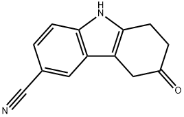 2,3,4,9-tetrahydro-3-oxo-1H-carbazole-6-carbonitrile Struktur