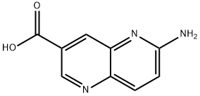 6-amino-1,5-naphthyridine-3-carboxylic acid Struktur