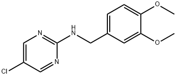 5-Chloro-N-(3,4-dimethoxybenzyl)pyrimidin-2-amine Struktur