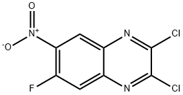 2,3-dichloro-6-fluoro-7-nitroquinoxaline Struktur