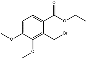 Ethyl 2-(bromomethyl)-3,4-dimethoxybenzoate Struktur