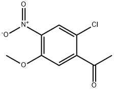 1-(2-Chloro-5-methoxy-4-nitro-phenyl)-ethanone Struktur