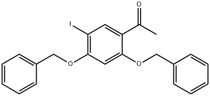 1-(2,4-Bis(benzyloxy)-5-iodophenyl)ethanone Struktur