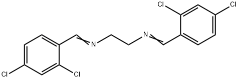 N,N'-BIS(2,4-DICHLOROBENZYLIDENE)ETHYLENEDIAMINE Struktur