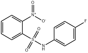 N-(4-Fluorophenyl)-2-nitrobenzenesulfonamide Struktur