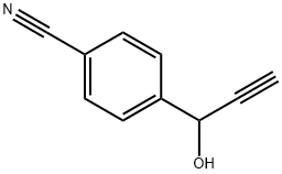 4-(1-Hydroxy-2-propyn-1-yl)benzonitrile Struktur