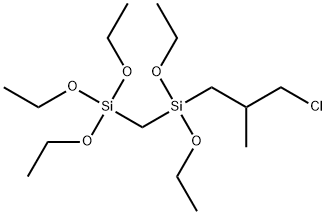 1-(3-CHLOROISOBUTYL)-1,1,3,3,3-PENTAETHOXY-1,3-DISILAPROPANE Struktur