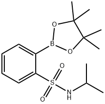 N-Isopropyl-2-(tetramethyl-1,3,2-dioxaborolan-2-yl)benzenesulfonamide Struktur