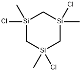 1,3,5-Trichloro-1,3,5-Trimethyl-1,3,5-Trisilacyclohexane Struktur