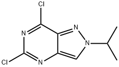 5,7-dichloro-2-(propan-2-yl)-2H-pyrazolo[4,3-d]pyrimidine Structure