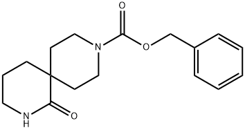 benzyl 1-oxo-2,9-diazaspiro[5.5]undecane-9-carboxylate Struktur