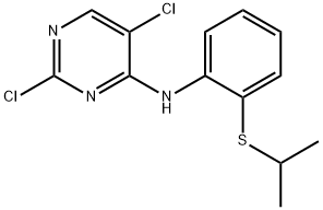 2,5-Dichloro-N-[2-[(1-methylethyl)thio]phenyl]-4-pyrimidinamine Struktur