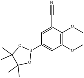 2,3-Dimethoxy-5-(tetramethyl-1,3,2-dioxaborolan-2-yl)benzonitrile Struktur