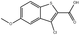 3-Chloro-5-methoxybenzo[b]thiophene-2-carboxylic acid Struktur