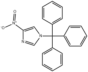 4-NITRO-1-TRITYL-1H-IMIDAZOLE 結構式