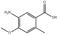 5-Amino-4-methoxy-2-methyl-benzoic acid Struktur