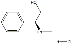 (S)-2-(Methylamino)-2-phenylethanol hydrochloride Struktur