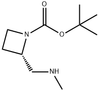 tert-butyl (2S)-2-(methylaminomethyl)azetidine-1-carboxylate Struktur