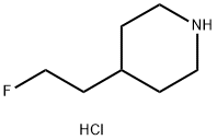 4-(2-fluoroethyl)piperidine hydrochloride Struktur