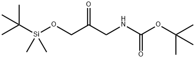 Tert-Butyl N-(3-[(Tert-Butyldimethylsilyl)Oxy]-2-Oxopropyl)Carbamate Struktur