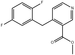 Methyl 4-(2,5-difluorobenzyl)nicotinate Struktur