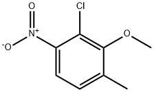 2-Chloro-3-methoxy-4-methylnitrobenzene Struktur