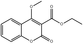 Ethyl 4-methoxy-2-oxo-2H-chromene-3-carboxylate Struktur