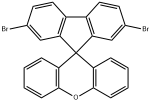 2,7-Bibromospiro[fluorene-9,9'-xanthene] Struktur