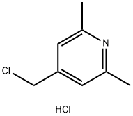 4-(Chloromethyl)-2,6-dimethylpyridine hydrochloride Struktur