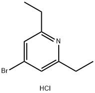 4-bromo-2,6-diethylpyridine hydrochloride Struktur