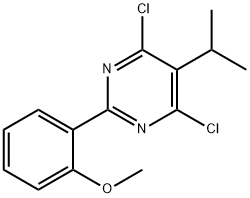 4,6-Dichloro-5-isopropyl-2-(2-methoxyphenyl)pyrimidine Struktur